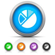 Pie Chart icon on round buttons N14