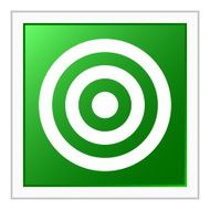 Target icon on a square button N46