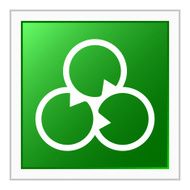Venn Diagram icon on a square button N31