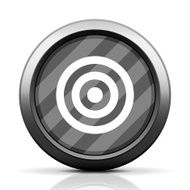 Target icon on a round button N101
