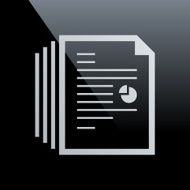 Document icon on a black background N37