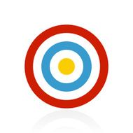 Target icon on a white background N73
