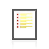 Document icon on a white background N126