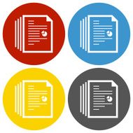 Document icon on circle buttons N35