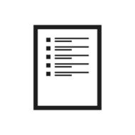 Document icon on a white background N128