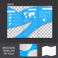 Brochure template tri fold