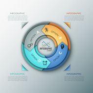 Modern infographics options banner N10