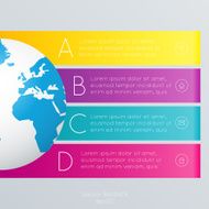 Abstract 3D digital illustration Infographic