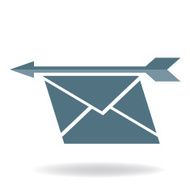 send a letter icon vector