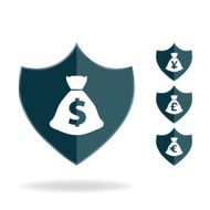 protect money concept vector