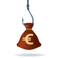 money bag icon vector