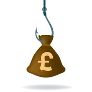 money bag concept icon vector