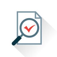 Magnifier icon vector