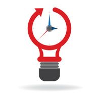 bulb and time concept