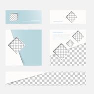 Vector banners and squares Color set