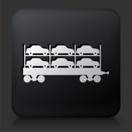 Black Square Button with Car Shipping