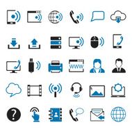 Internet and communication icons