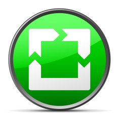 Chevron Chart icon on a round button N40