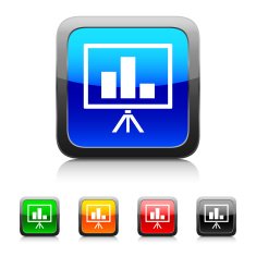 Presentation icon on color buttons