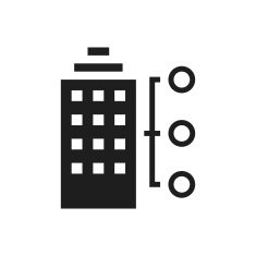 Office Building icon on a white background N16