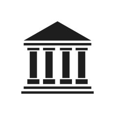 Bank icon on a white background N20