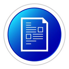 Document icon on a round button N68
