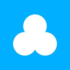 Venn Diagram icon on a blue background N2