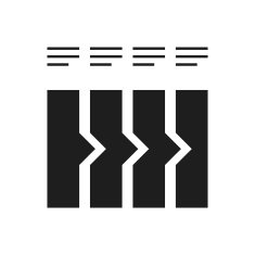 Flowchart icon on a white background N48