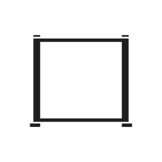 Projection Screen icon on a white background N15