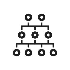 Organization Chart icon on a white background