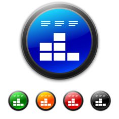 Bar Graph icon on round buttons N15