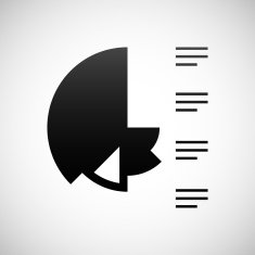 Coxcomb Chart icon on a white background N8
