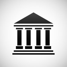 Bank icon on a white background N21