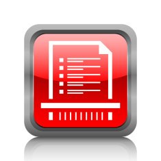 Document icon on a square button N34