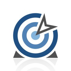 Target icon on a white background N17