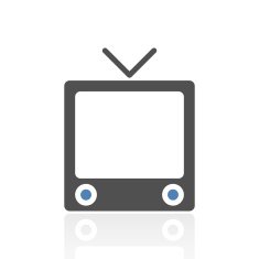 Television Set icon on a white background N6