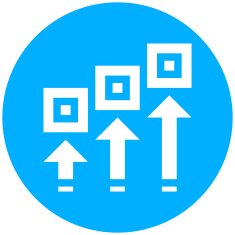 Logistics icon on a round button N16