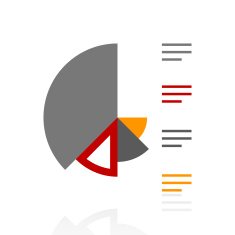 Coxcomb Chart icon on a white background N10
