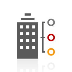 Office Building icon on a white background N19