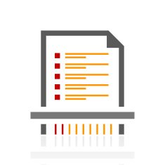 Document icon on a white background N55