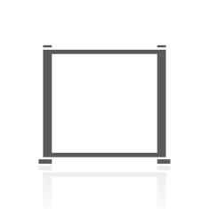 Projection Screen icon on a white background N18