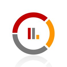 Donut Chart icon on a white background N21