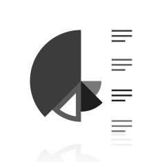 Coxcomb Chart icon on a white background N11