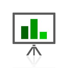 Presentation icon on a white background N6