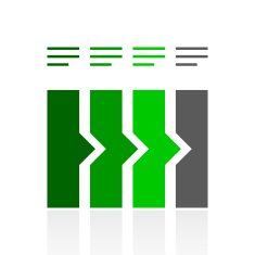 Flowchart icon on a white background N62