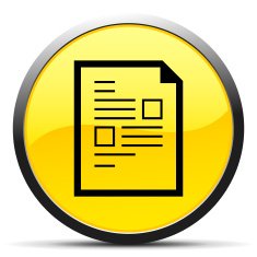 Document icon on a round button N81