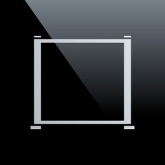 Projection Screen icon on a black background N6