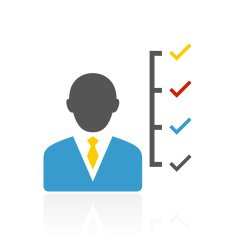 Businessman icon on a white background N53