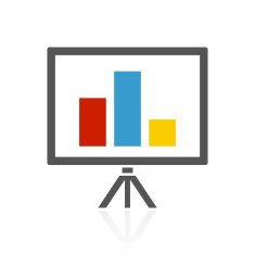 Presentation icon on a white background N7