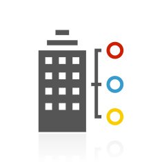 Office Building icon on a white background N22